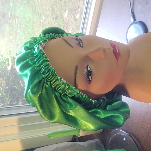 Satin reversabel hair bonnet - Picture 3 of 8